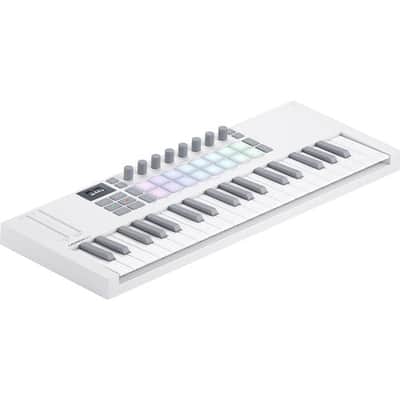 Novation LAUNCHKEY-M37-MK4-WH USB MIDI Keyboard Controller (White, 37 Mini Keys)
