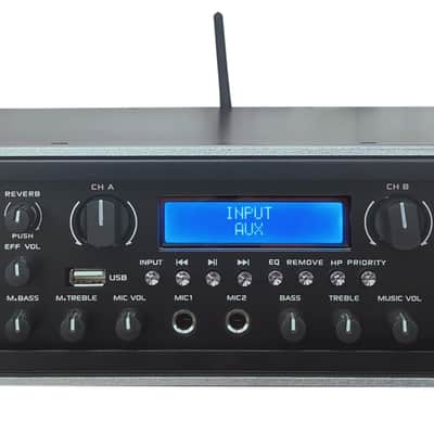 MR DJ AMP7000DSP 2Ch Class AB 7000W PA DJ Power Amplifier Onboard DSP Bluetooth USB