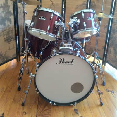 Brand New Pearl Drum Set with Hardware and Cymbals