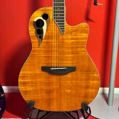 Ovation Celebrity Elite Deluxe Plus Ltd 2026 - Flamed Gabon Mahogany