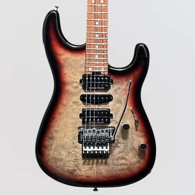 Charvel MJ San Dimas Style 1 HSH FR M QM Electric Guitar - Midnight Glow