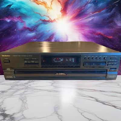 TECHNICS 5-DISC COMPACT DISC CHANGER PLAYER MODEL SL-PD787 SERVICED NEW BELTS🔥