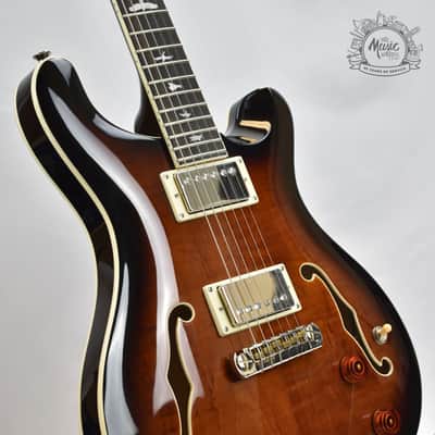 PRS SE Hollowbody II Black Gold Burst Electric Guitar Ebony Board 58/15 “S” Pickups