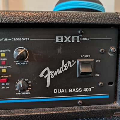 Fender BXR Dual Bass 400 Bass Head | Vintage Solid-State Bass Amp