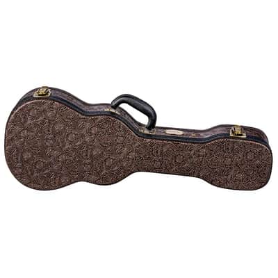 LUNA Hardshell Tenor Ukulele CASE - Tooled Leather LOOK HSLUT