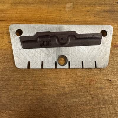 B Stock Zamm Baritone Raw Steel Guitar Bridge β Made in USA Fits Danelectro