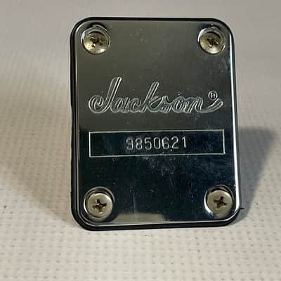 2000's Made in Japan Jackson DK2L Dinky Guitar Factory Chrome Neckplate & Screws