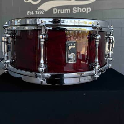 Mapex Black Panther 5.5x13 Cherry Snare Drum in Transparent Cherry Lacquer
