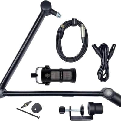 Sontronics Voicecasting Pack - Podcast / Streaming / Broadcast Microphone Set. Black
