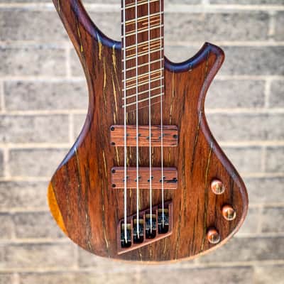 Handmade Multiscale Bass Guitar – Nicaraguan Rosewood & Mahogany – Roberto-Venn 50th Anniversary Build – Boutique 4-String