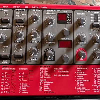 Nord Lead A1R Rackmount Analog Modeling Synthesizer 2014 - 2016 - Red