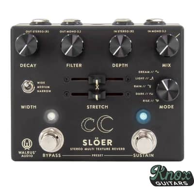 Walrus Audio Slöer Stereo Multi-Texture Reverb 2023 - Present - Matte Black