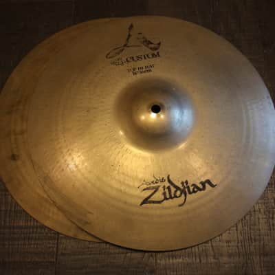 Zildjian 14" A Custom Hi-Hat Cymbals (Pair) 1991 - Present - Brilliant