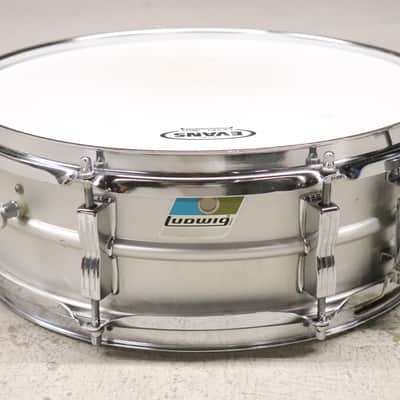 Ludwig No. 404 Acrolite 5x14" 8-Lug Aluminum Snare Drum Vintage 1970's