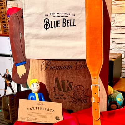 Blue Bell Straps Johnston Artisan EXCLUSIVE Cordovan Orange Stain for Al’s Music Factory