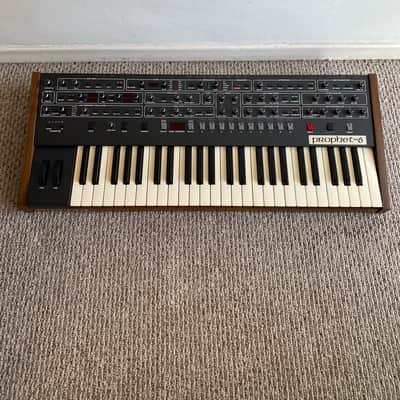 Sequential Prophet-6 49-Key 6-Voice Polyphonic Synthesizer 2018 - 2020 - Black with Wood Sides