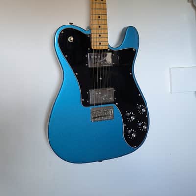 Fender Vintera '70s Telecaster Deluxe - Lake Place Blue w/ Fender CuNiFe Wide Range Pickups and 3-Ply Black Pickguard