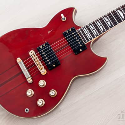 1982 Yamaha SG1500 Vintage Guitar Persimmon Red w/ Case, Japan