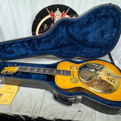 Dobro Custom LBS Resonator Roundneck Guitar with Case - Local Pickup Only