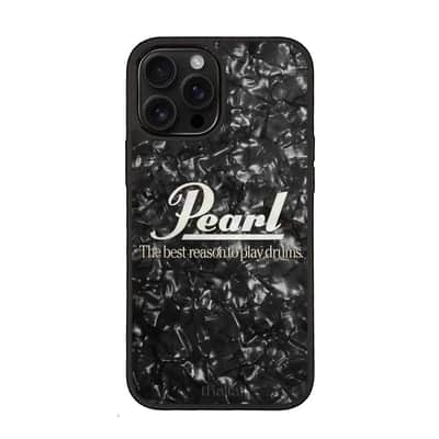 Thalia Pearl Logo Case for iPhone 15 | Horizontal Logo, Black Diamond