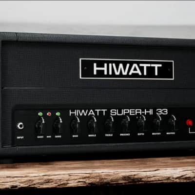 Hiwatt HW-SUPER-HI-33-HD-BLACK Super Hi 33W All-Tube Guitar Amplifier Head, B-Stock