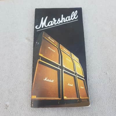 1986 MARSHALL AMP CATALOGUE