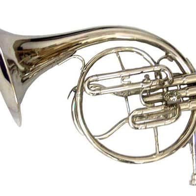 VINTAGE MELLOPHONE FRENCH COR HORN IN NEED OF TLC. USA TARIFF INCLUDED