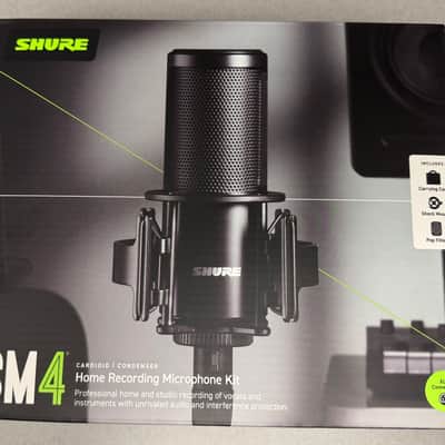 Shure SM4 Large Diaphragm Cardioid Condenser Microphone 2024 - Present - Black