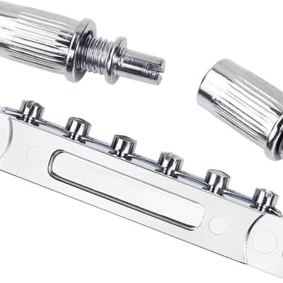 Electric Guitar Saddle Bridge Tune-O-Matic Bridge 52mm (2-3/64") String Spacing for Epiphone EPI LP Les Paul/SG Style Guitars JT/GDQQ-03 Chrome