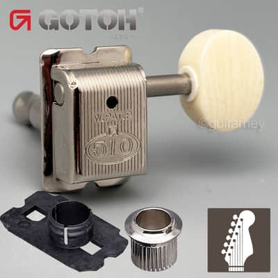 NEW Gotoh SDS510-M5 6-In-Line Vintage Style Tuners Fender Strat Tele - NICKEL