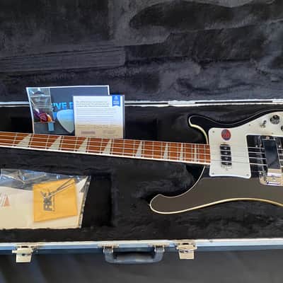 Rickenbacker 4003 Bass Jetglo Black w/ Case, Case Candy, Push/Pull Vintage Tone
