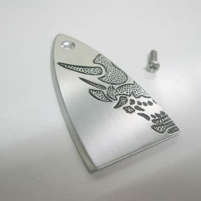 Rock Handwork Hand engraved yaksha pattern aluminum truss rod cover fits ESP LTD guitarsesp-A5