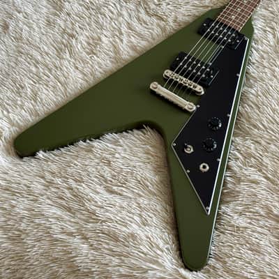 Gibson Flying V Tribute Olive Drab Electric Guitar
