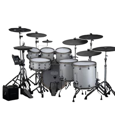 EFNOTE PRO 707 Complete Electronic Drum Set White Sparkle
