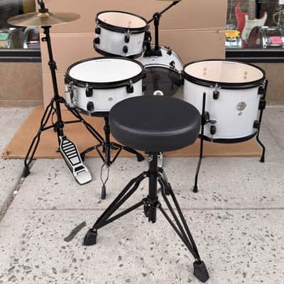 Ludwig Pocket Kit Mini Drum Set - Complete 4-Piece Kit w/ Hardware & Cymbals - Used - Good Condition