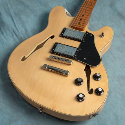 USED Fender Squier Classic Vibe Starcaster REAL Wide Range Pickups Natural 2022 Semi-Hollow Electric Guitar w/Gator HSC