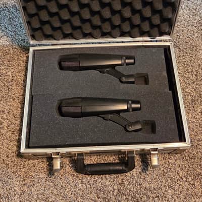 Two Sennheiser MD 421 II Cardioid Dynamic Microphones w/ Roadie Case
