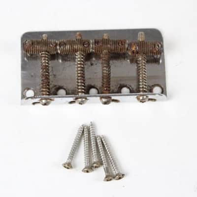 1966 Vintage Fender Precision Bass/Telecaster/Jazz Bass BRIDGE w/Original Screws USA 1960s