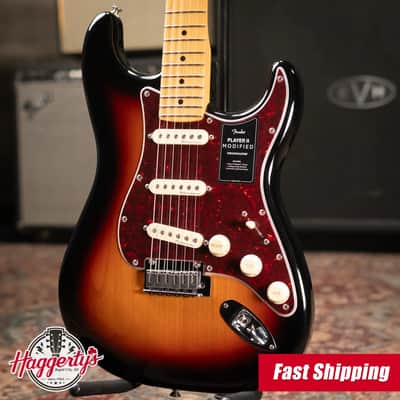 Fender Player II Modified Stratocaster Electric Guitar - 3-Tone Sunburst with Gig Bag