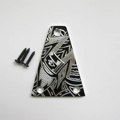 Free shipping Hand engraved graffiti pattern aluminum truss rod cover fits Jackson guitars jac-AB1