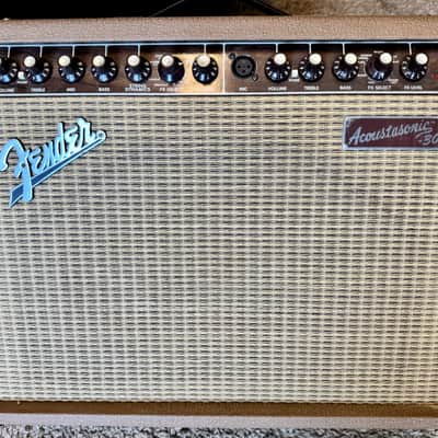 Fender Acoustasonic 30 DSP 2-Channel 30-Watt 1x8" Acoustic Guitar Amp with Onboard Effects 2004 - 2011 - Brown