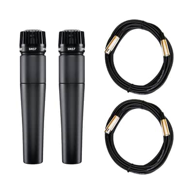 Shure SM57 Microphone 2-Pack with 20-foot XLR Cables