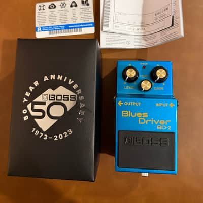 Boss BD-2-B50A 50th Anniversary Blues Driver Complete In Box