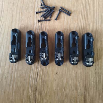 Ibanez Mono-rail Monorail Bass Bridge 6 String Black w/ Screws