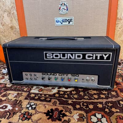 Vintage 1970s Sound City 120 L120 MKIV Mark 4 Lead Guitar Amplifier Head PROJECT