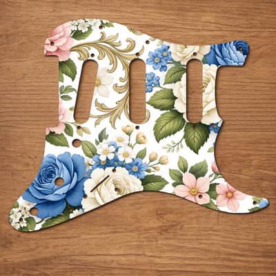 Stratocaster SSS 11 Hole Pickguard USA/Mexico UV Printed Graphics