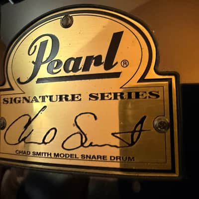 Pearl CS1450 Chad Smith Signature 14x5" Steel Snare Drum 2010s - Black Nickel