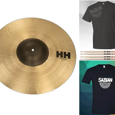 Sabian HH 22” Power Bell Ride Cymbal +Shirt/2x Sticks | Bundle & Save | Made in Canada | Authorized Dealer