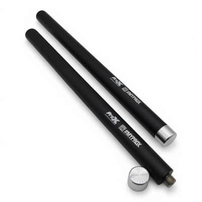 Pro X Set of 2 20" Speaker Mount Pole with M20 Mount Threads + Adapters