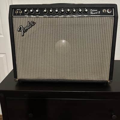 Fender Deluxe Reverb II 2-Channel 20-Watt 1x12" Guitar Combo 1981 - 1986 - Black